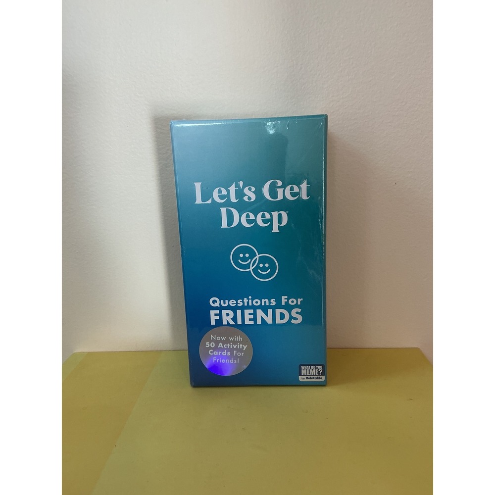 Let's Get Deep Questions For Friends Card Game New‎ Sealed Activity Game